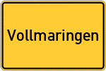 Place name sign Vollmaringen
