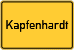 Place name sign Kapfenhardt