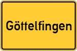 Place name sign Göttelfingen