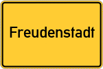 Place name sign Freudenstadt