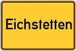 Place name sign Eichstetten