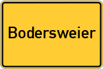 Place name sign Bodersweier