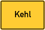 Place name sign Kehl