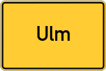 Place name sign Ulm