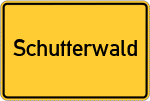Place name sign Schutterwald