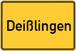Place name sign Deißlingen