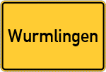 Place name sign Wurmlingen