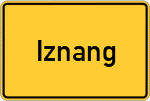 Place name sign Iznang