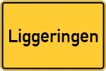 Place name sign Liggeringen