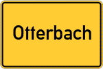 Place name sign Otterbach