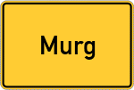 Place name sign Murg
