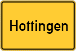 Place name sign Hottingen