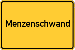 Place name sign Menzenschwand