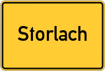 Place name sign Storlach
