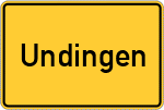 Place name sign Undingen
