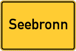 Place name sign Seebronn