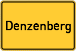 Place name sign Denzenberg