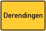 Place name sign Derendingen