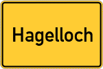 Place name sign Hagelloch