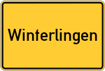 Place name sign Winterlingen