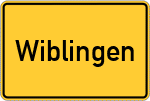 Place name sign Wiblingen