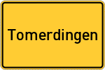 Place name sign Tomerdingen