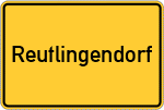 Place name sign Reutlingendorf