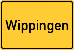 Place name sign Wippingen