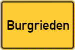 Place name sign Burgrieden