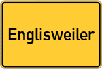 Place name sign Englisweiler