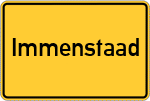 Place name sign Immenstaad