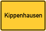Place name sign Kippenhausen