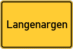 Place name sign Langenargen