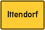 Place name sign Ittendorf