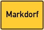 Place name sign Markdorf