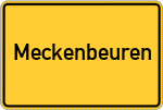 Place name sign Meckenbeuren
