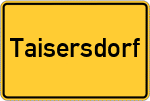 Place name sign Taisersdorf