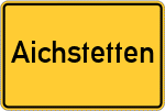 Place name sign Aichstetten