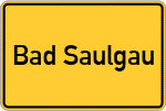 Place name sign Bad Saulgau