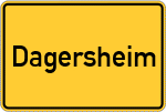 Place name sign Dagersheim