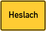 Place name sign Heslach