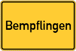Place name sign Bempflingen
