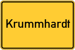 Place name sign Krummhardt
