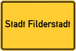 Place name sign Stadt Filderstadt