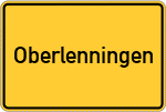 Place name sign Oberlenningen