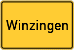 Place name sign Winzingen