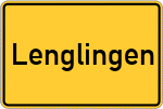 Place name sign Lenglingen