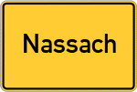 Place name sign Nassach