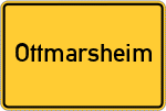 Place name sign Ottmarsheim