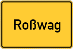 Place name sign Roßwag